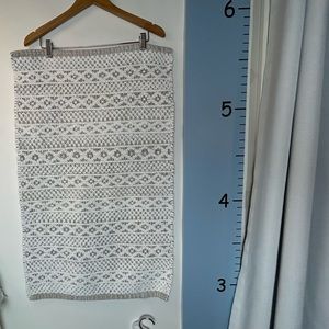 Threshold‎ Bath Area Rug 3D Raised Horizontal Pattern Neutral Colors